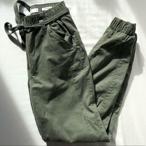 High rise cargo pants